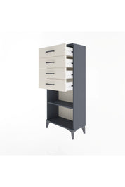 Arges Dolap Tek Raflı 4 Çekmeceli 60x30x134 - S17M058V4A