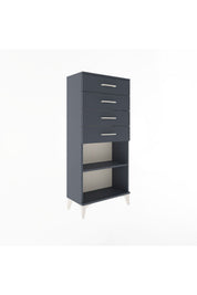 Arges Dolap Tek Raflı 4 Çekmeceli 60x30x134 - S17M058V5A