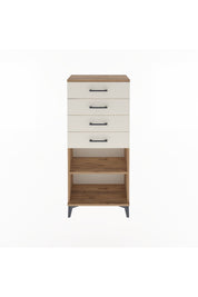 Arges Dolap Tek Raflı 4 Çekmeceli 60x30x134 - S17M058V7A