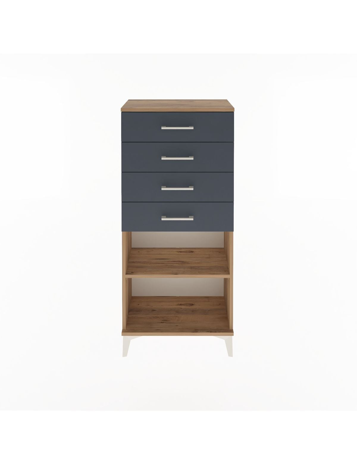 Arges Dolap Tek Raflı 4 Çekmeceli 60x30x134 - S17M058V8A