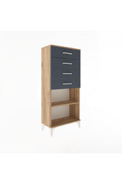 Arges Dolap Tek Raflı 4 Çekmeceli 60x30x134 - S17M058V8A