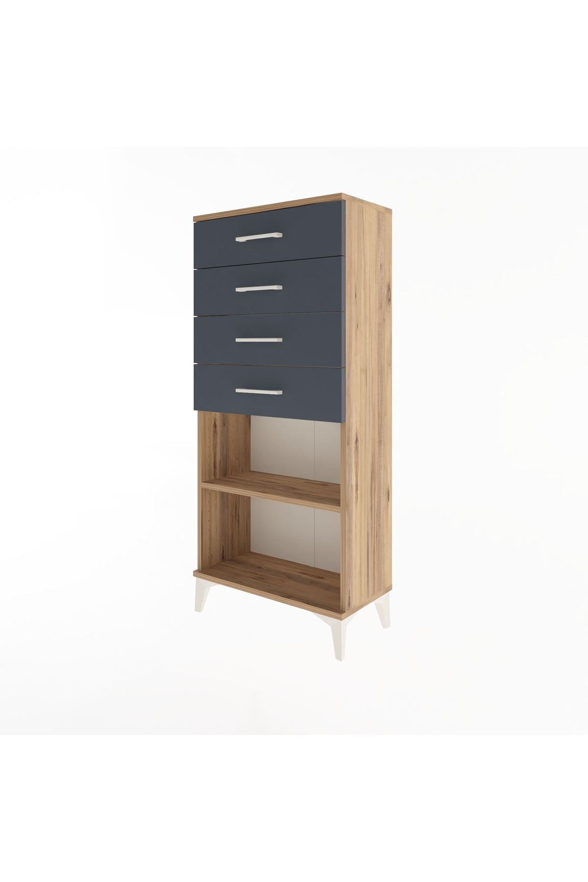 Arges Dolap Tek Raflı 4 Çekmeceli 60x30x134 - S17M058V8A