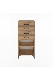 Arges Dolap Tek Raflı 4 Çekmeceli 60x30x134 - S17M058V9A