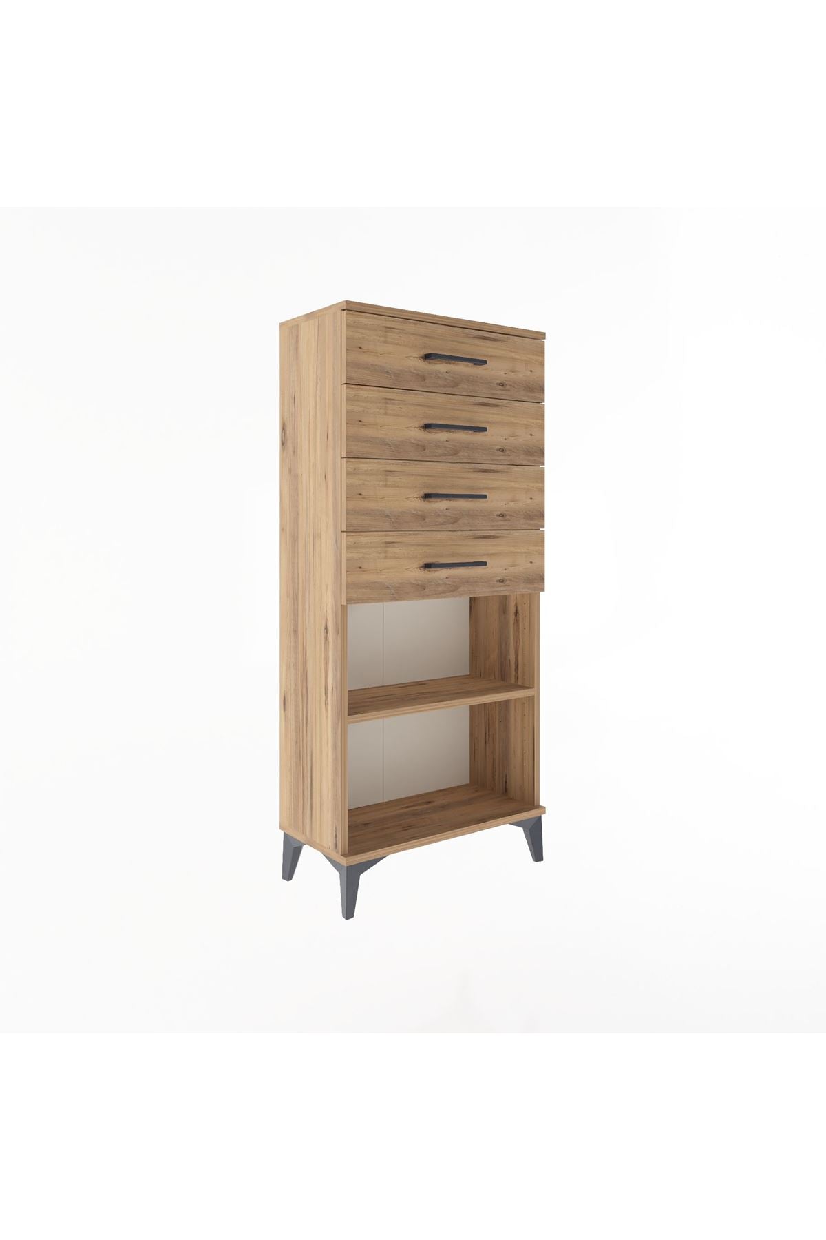 Arges Dolap Tek Raflı 4 Çekmeceli 60x30x134 - S17M058V9A