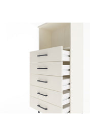 Arges Dolap Tek Raflı 5 Çekmeceli 60x30x134 - S17M059V1A