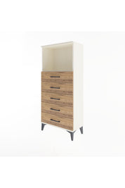 Arges Dolap Tek Raflı 5 Çekmeceli 60x30x134 - S17M059V3A