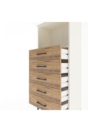 Arges Dolap Tek Raflı 5 Çekmeceli 60x30x134 - S17M059V3A
