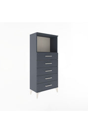 Arges Dolap Tek Raflı 5 Çekmeceli 60x30x134 - S17M059V5A