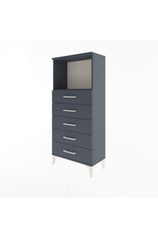 Arges Dolap Tek Raflı 5 Çekmeceli 60x30x134 - S17M059V5A