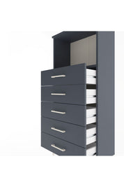 Arges Dolap Tek Raflı 5 Çekmeceli 60x30x134 - S17M059V5A