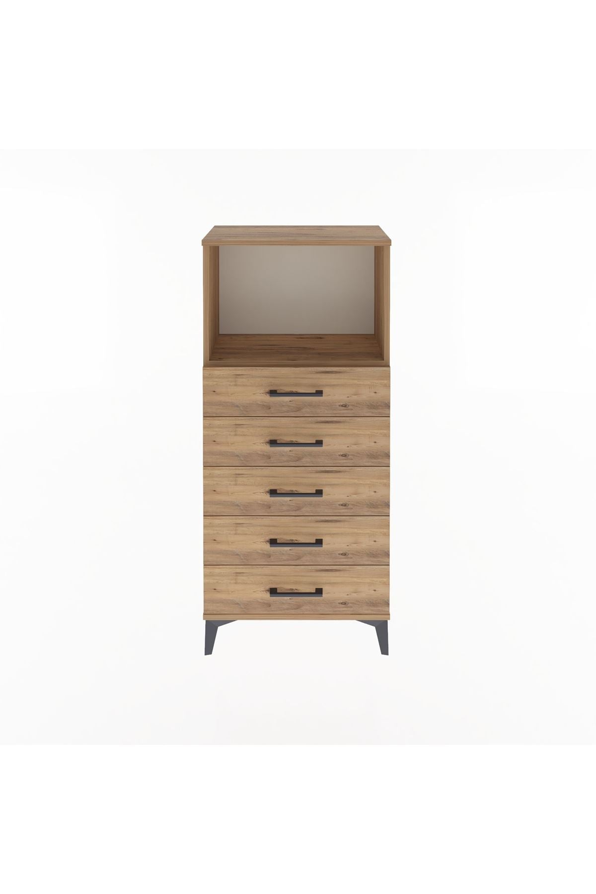 Arges Dolap Tek Raflı 5 Çekmeceli 60x30x134 - S17M059V9A