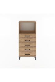 Arges Dolap Tek Raflı 5 Çekmeceli 60x30x134 - S17M059V9A