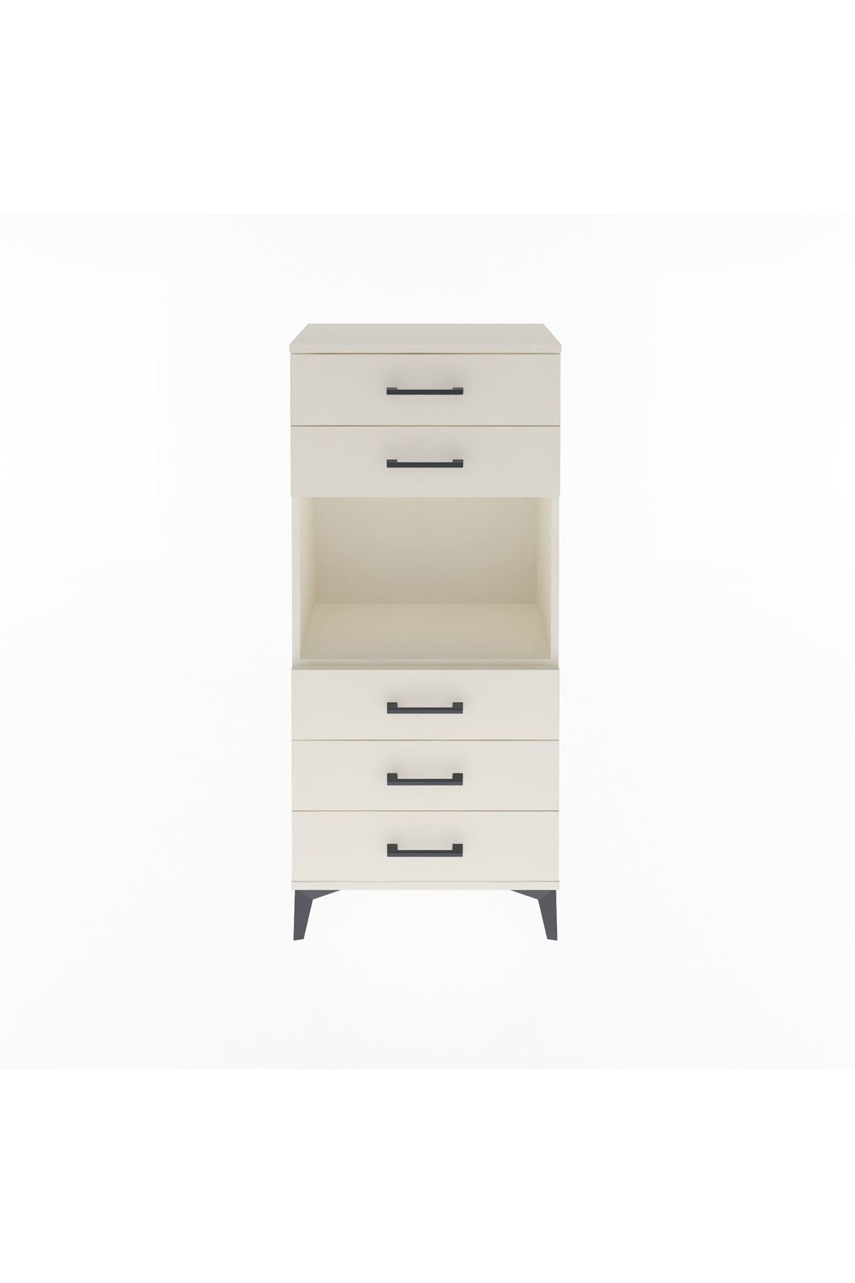 Arges Dolap Tek Raflı 5 Çekmeceli 60x30x134 - S17M060V1A