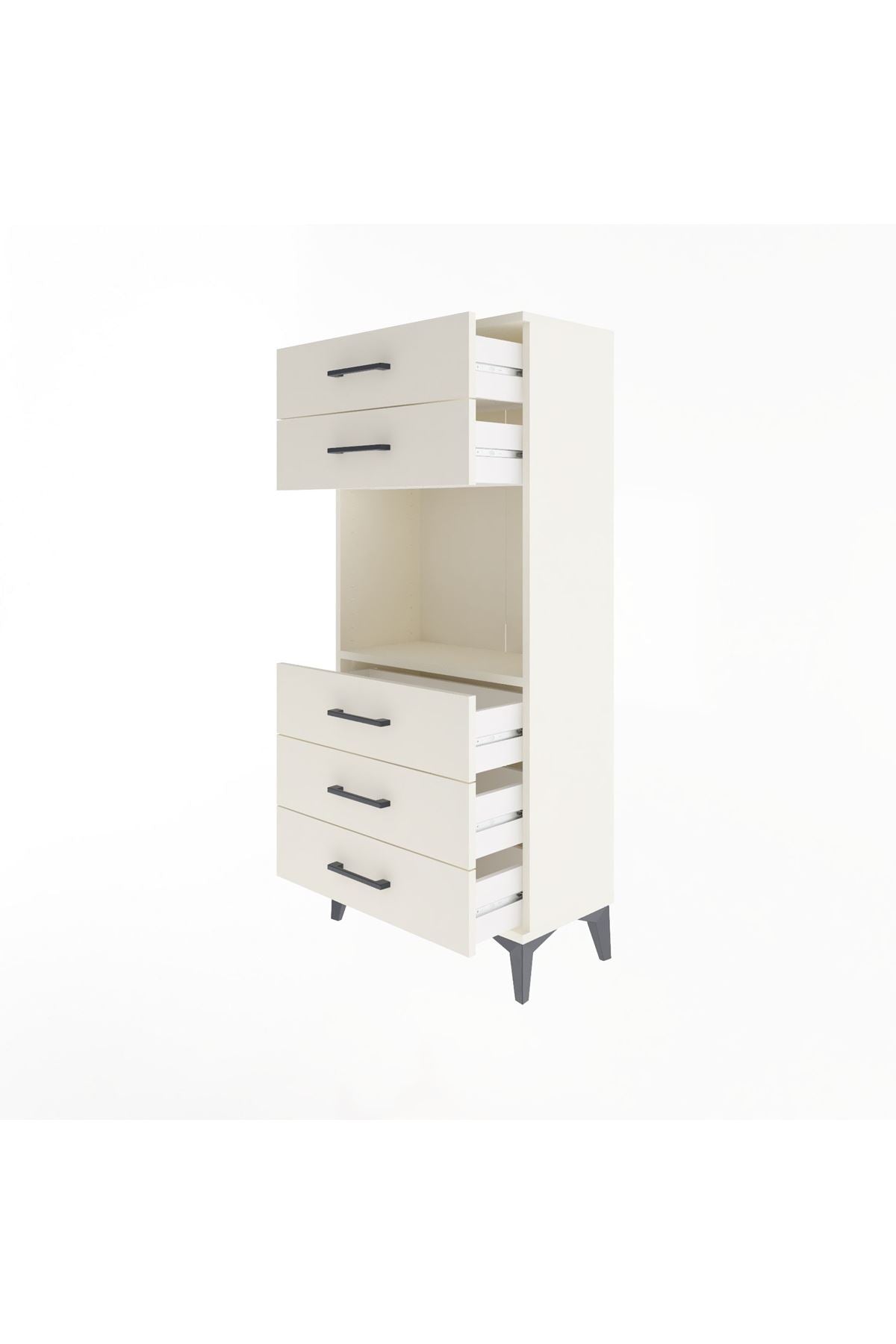 Arges Dolap Tek Raflı 5 Çekmeceli 60x30x134 - S17M060V1A