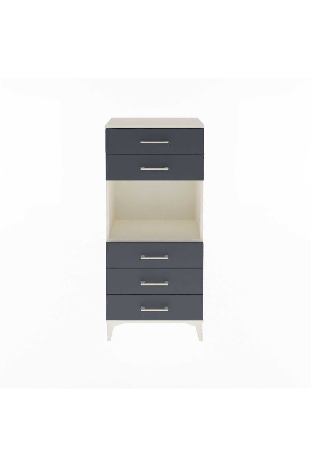 Arges Dolap Tek Raflı 5 Çekmeceli 60x30x134 - S17M060V2A