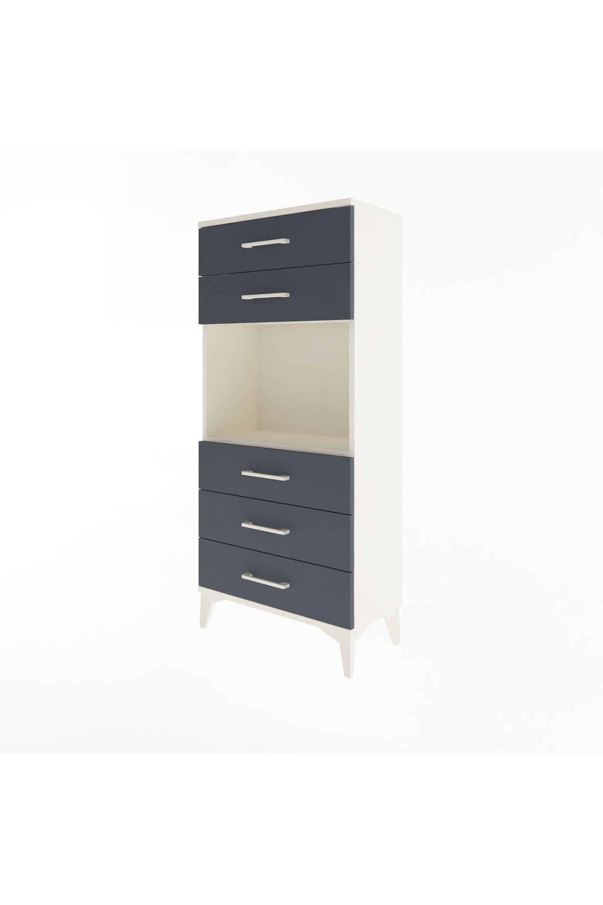 Arges Dolap Tek Raflı 5 Çekmeceli 60x30x134 - S17M060V2A