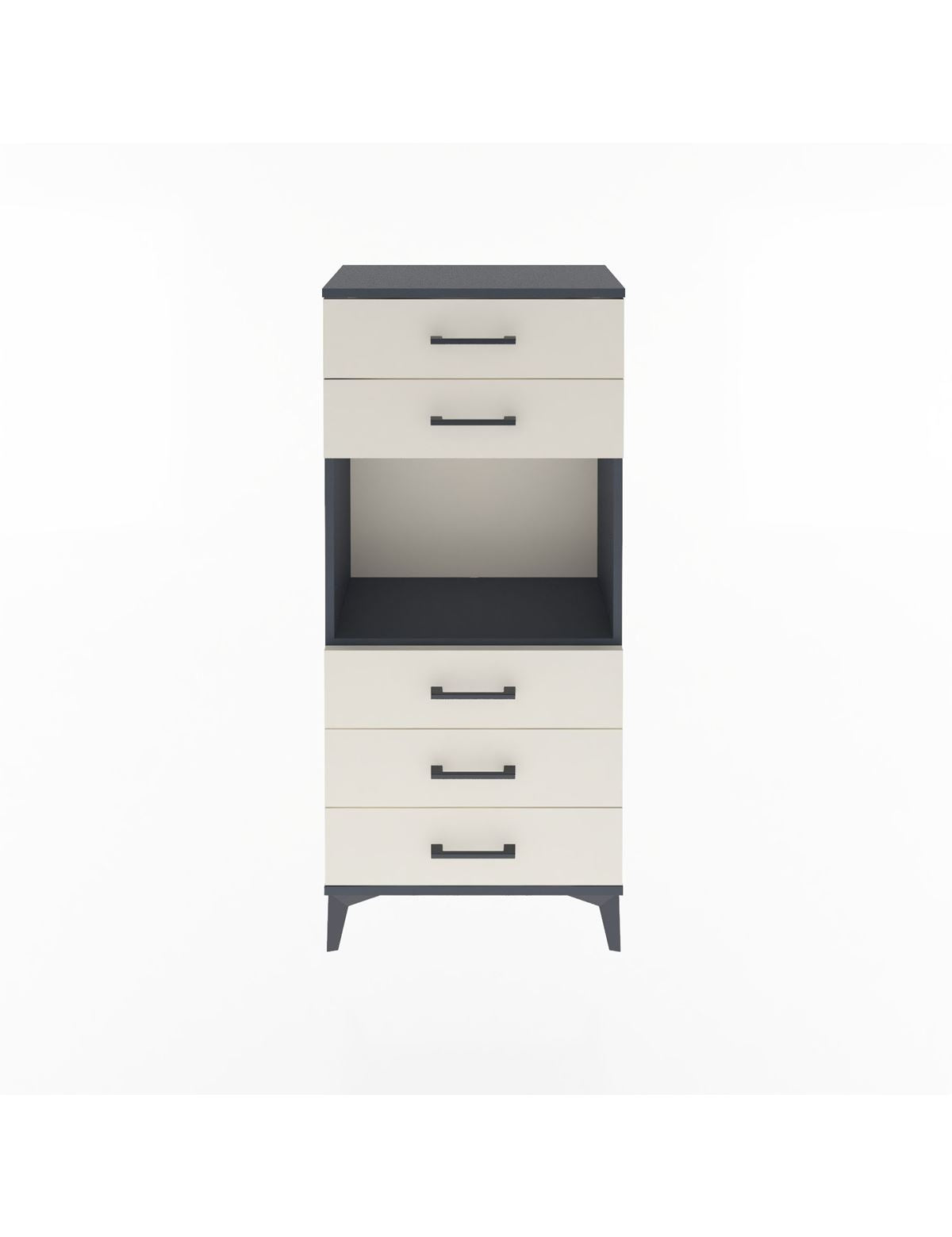 Arges Dolap Tek Raflı 5 Çekmeceli 60x30x134 - S17M060V4A