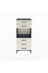 Arges Dolap Tek Raflı 5 Çekmeceli 60x30x134