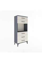Arges Dolap Tek Raflı 5 Çekmeceli 60x30x134 - S17M060V4A