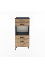 Arges Dolap Tek Raflı 5 Çekmeceli 60x30x134 - S17M060V6A