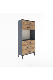 Arges Dolap Tek Raflı 5 Çekmeceli 60x30x134 - S17M060V6A