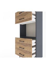 Arges Dolap Tek Raflı 5 Çekmeceli 60x30x134 - S17M060V6A