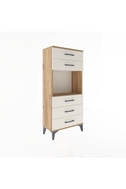 Arges Dolap Tek Raflı 5 Çekmeceli 60x30x134 - S17M060V7A