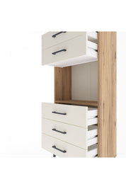 Arges Dolap Tek Raflı 5 Çekmeceli 60x30x134 - S17M060V7A