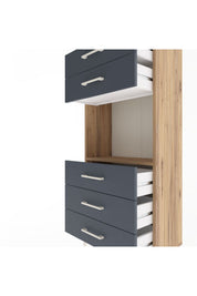 Arges Dolap Tek Raflı 5 Çekmeceli 60x30x134 - S17M060V8A