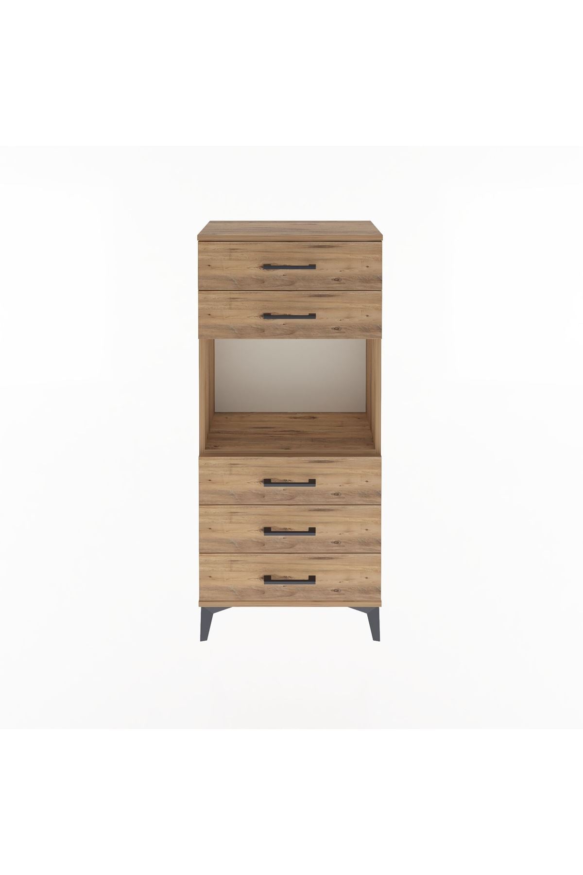 Arges Dolap Tek Raflı 5 Çekmeceli 60x30x134 - S17M060V9A