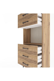 Arges Dolap Tek Raflı 5 Çekmeceli 60x30x134 - S17M060V9A