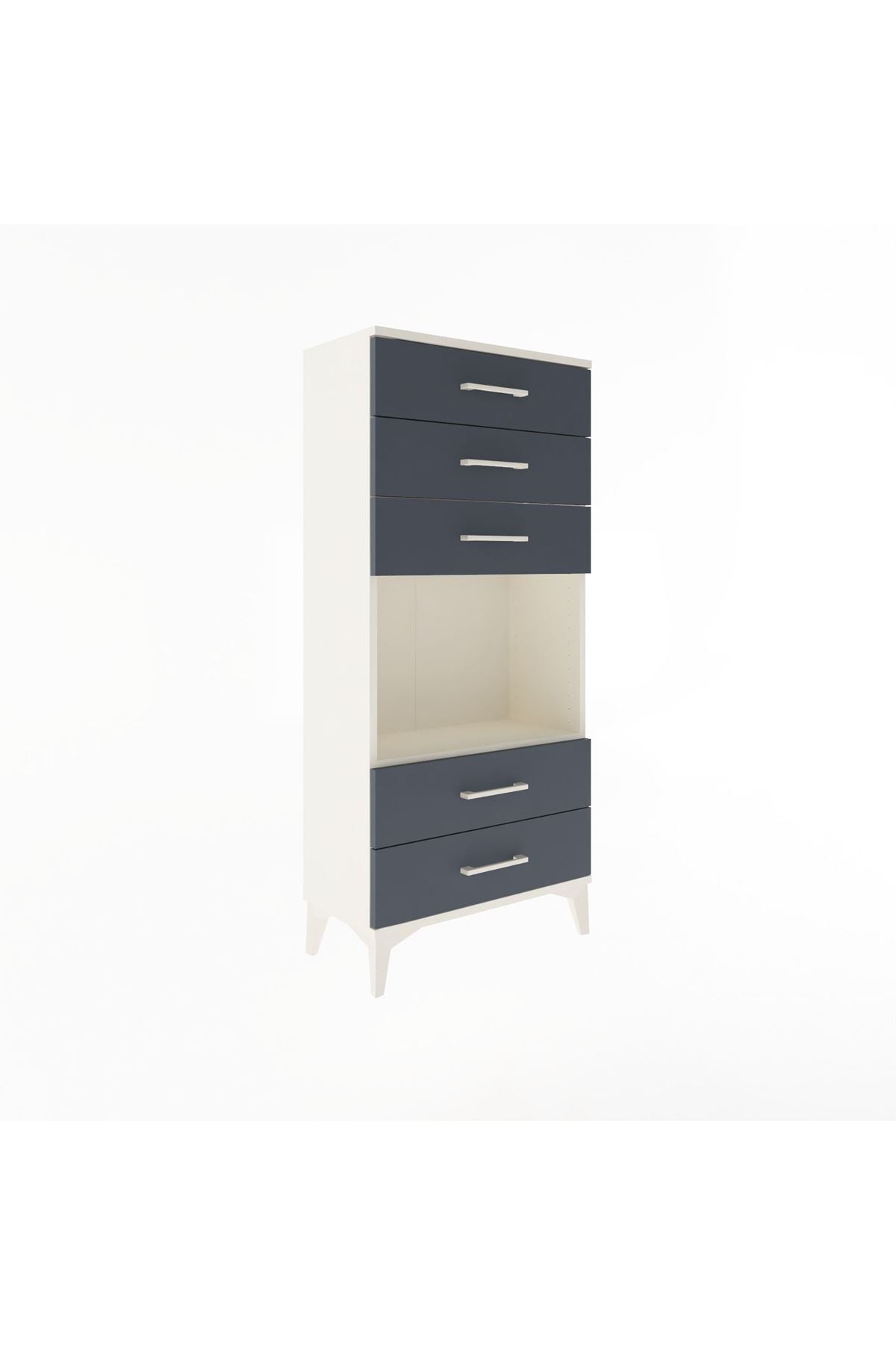 Arges Dolap Tek Raflı 5 Çekmeceli 60x30x134 - S17M061V2A