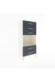 Arges Dolap Tek Raflı 5 Çekmeceli 60x30x134 - S17M061V2A