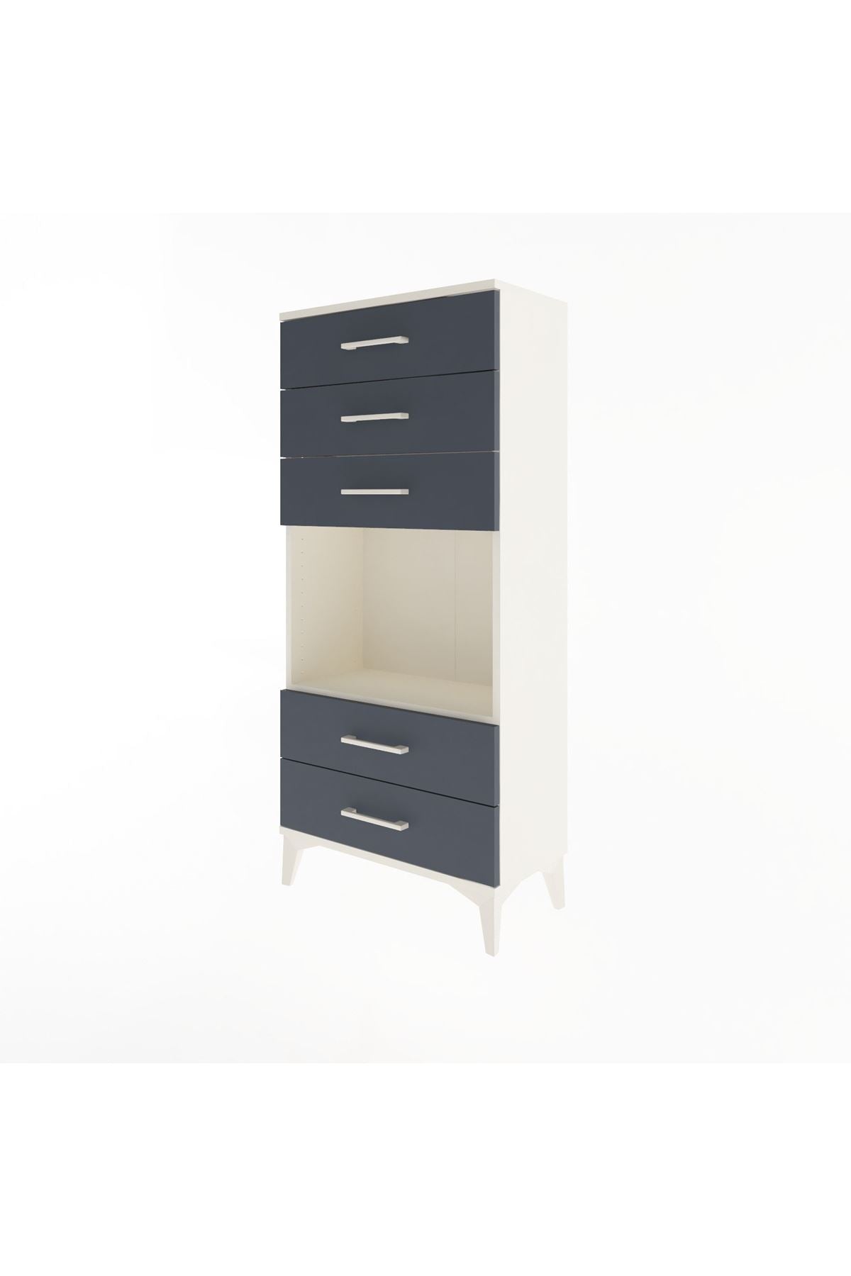 Arges Dolap Tek Raflı 5 Çekmeceli 60x30x134 - S17M061V2A