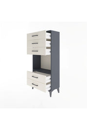 Arges Dolap Tek Raflı 5 Çekmeceli 60x30x134 - S17M061V4A