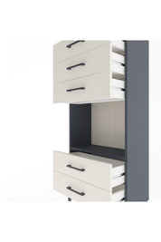 Arges Dolap Tek Raflı 5 Çekmeceli 60x30x134 - S17M061V4A