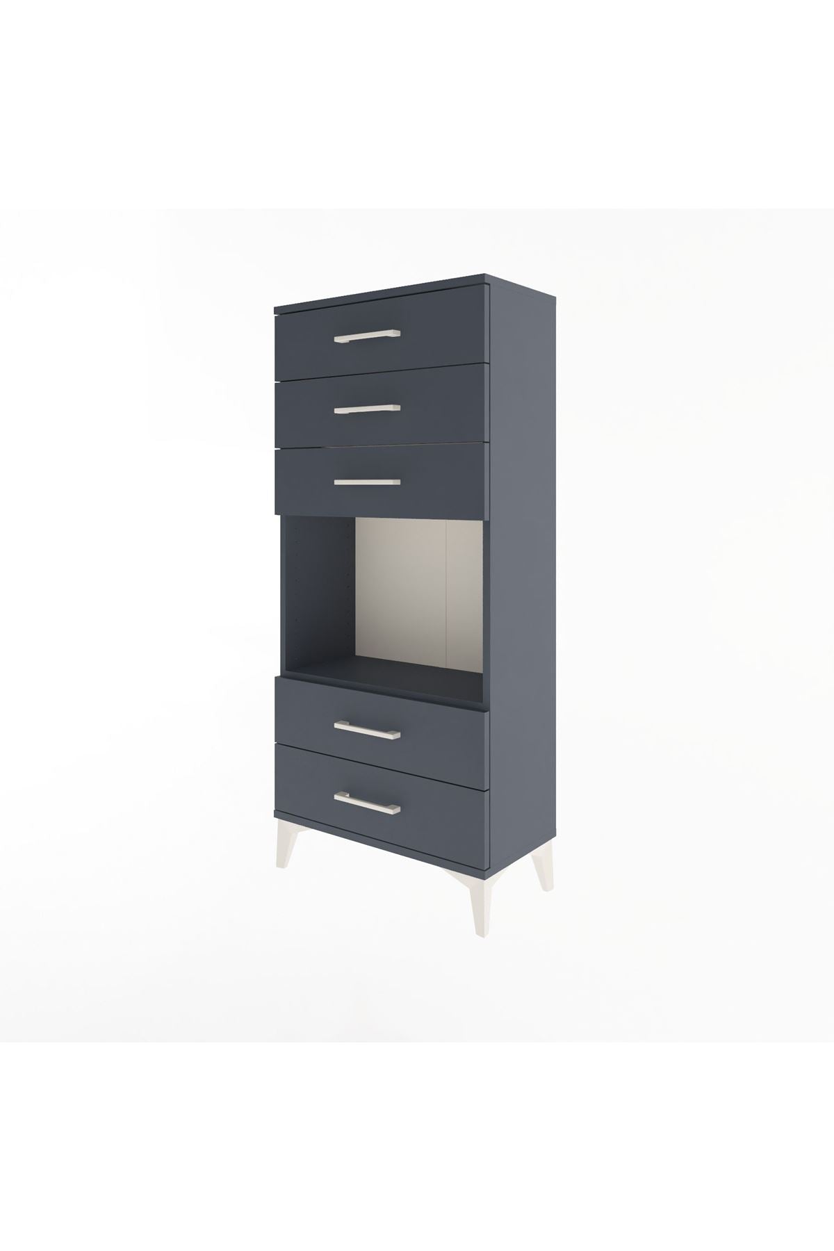 Arges Dolap Tek Raflı 5 Çekmeceli 60x30x134 - S17M061V5A