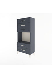 Arges Dolap Tek Raflı 5 Çekmeceli 60x30x134 - S17M061V5A