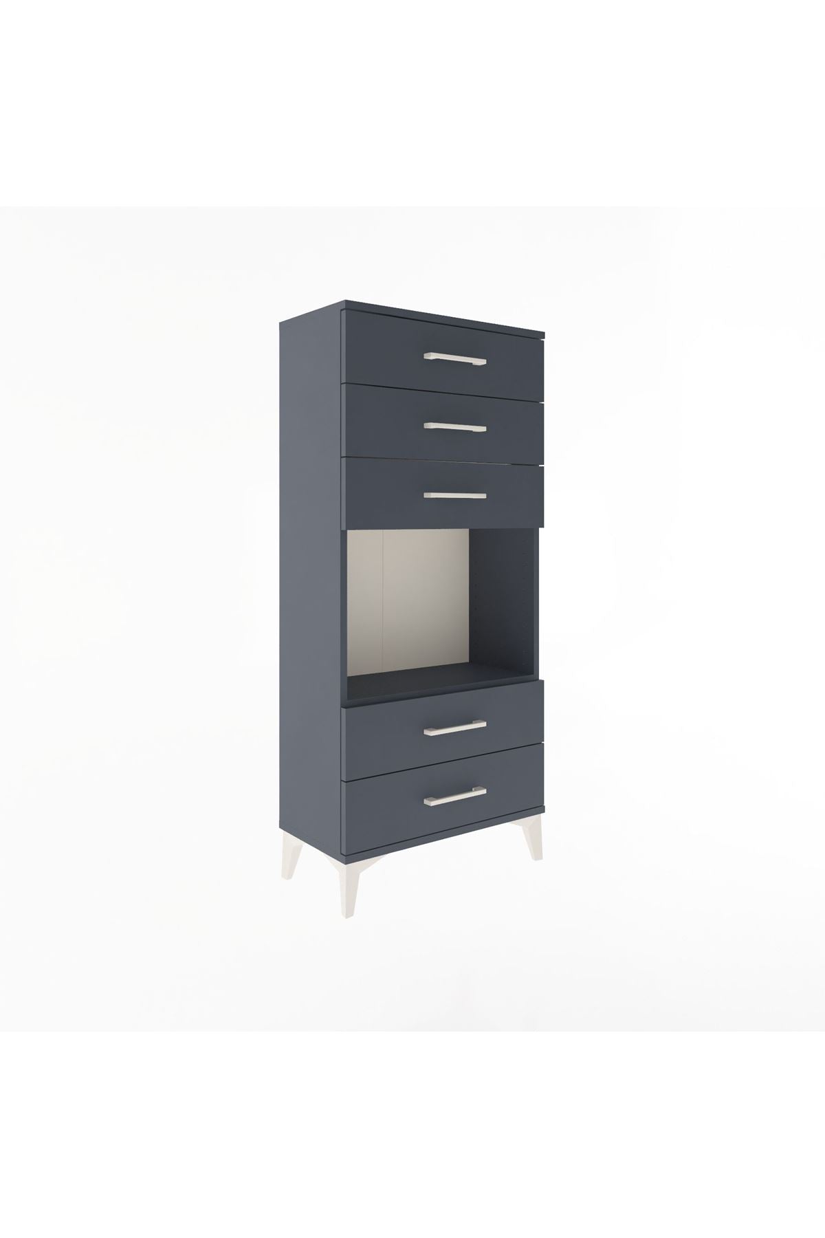 Arges Dolap Tek Raflı 5 Çekmeceli 60x30x134 - S17M061V5A