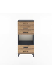 Arges Dolap Tek Raflı 5 Çekmeceli 60x30x134 - S17M061V6A