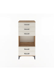 Arges Dolap Tek Raflı 5 Çekmeceli 60x30x134 - S17M061V7A