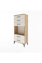 Arges Dolap Tek Raflı 5 Çekmeceli 60x30x134 - S17M061V7A