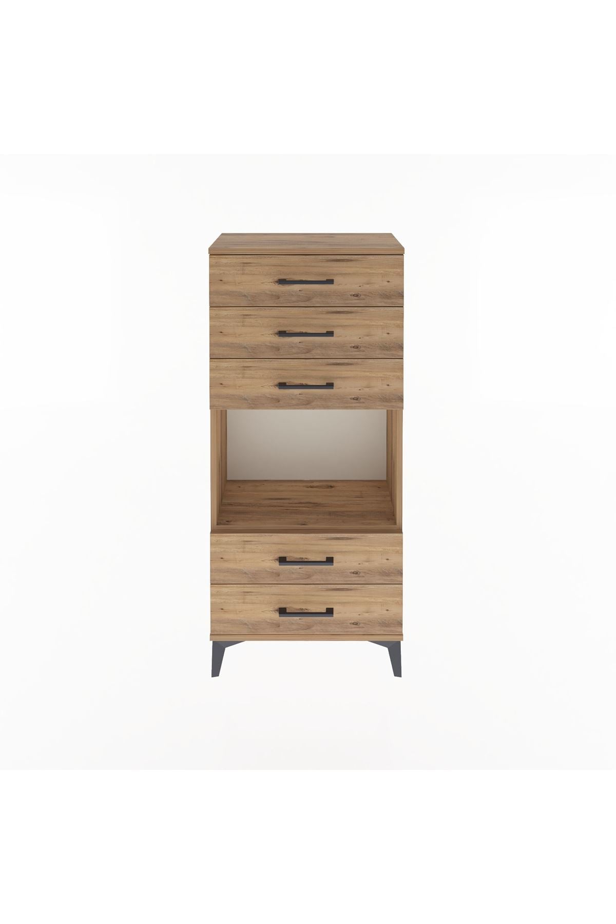 Arges Dolap Tek Raflı 5 Çekmeceli 60x30x134 - S17M061V9A