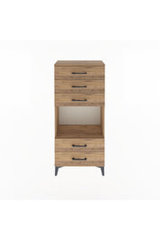 Arges Dolap Tek Raflı 5 Çekmeceli 60x30x134 - S17M061V9A