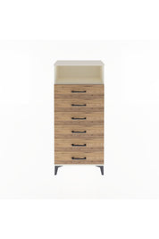 Arges Dolap Tek Raflı 6 Çekmeceli 60x30x134 - S17M063V3A