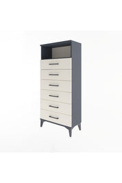 Arges Dolap Tek Raflı 6 Çekmeceli 60x30x134 - S17M063V4A