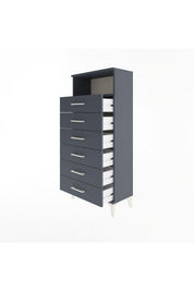 Arges Dolap Tek Raflı 6 Çekmeceli 60x30x134 - S17M063V5A