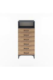 Arges Dolap Tek Raflı 6 Çekmeceli 60x30x134 - S17M063V6A