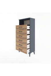 Arges Dolap Tek Raflı 6 Çekmeceli 60x30x134 - S17M063V6A