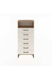 Arges Dolap Tek Raflı 6 Çekmeceli 60x30x134 - S17M063V7A